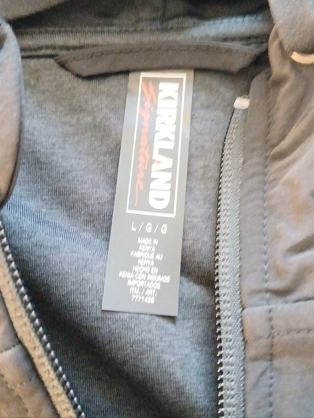 NWT Sz.L Mens Kirkland Mixed Media Jacket - Picture 8 of 9
